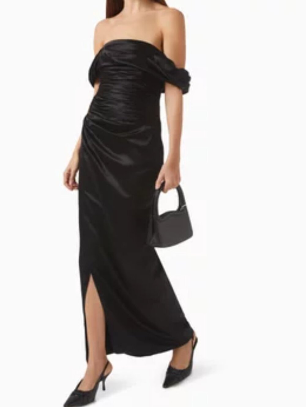Reformation Black Parand Dress
